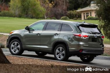 Insurance rates Toyota Highlander Hybrid in Stockton