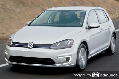 Insurance rates Volkswagen e-Golf in Stockton